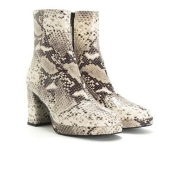 l’intervalle Shoes - ***SOLD**^L’intervalle Henessey Nude Snake Ankle Boots size EU 40/US 9